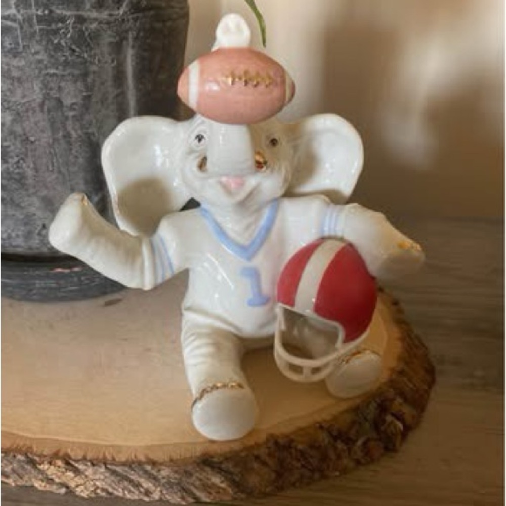 Lenox “All American” Elephant Football Figurine